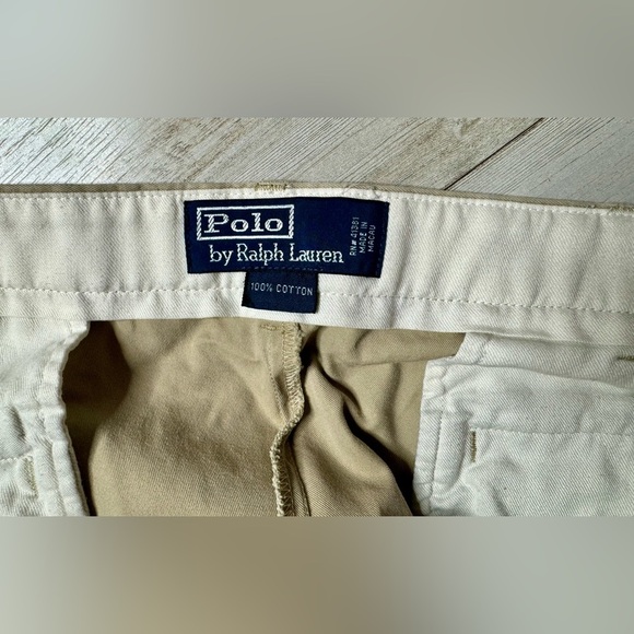 Polo Ralph Lauren Pants Mens 38x30 Tan Classic Fit Chino Preppy - Picture 7 of 11